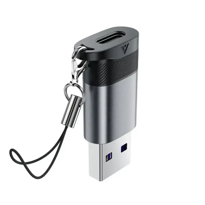 Acefast J8 USB-C - USB-A Adapter - Gray