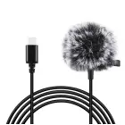 Jack Puluz tie microphone with clip PU425 1.5m USB-C Foto 1