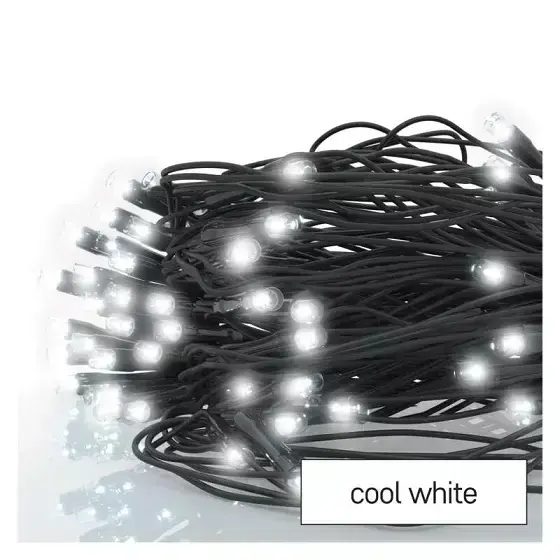 LED dekoratīvā virtene NET, 30Vdc, 2x1,5m, 160x LED, vēsi balta, bez barošanas avota, EMOS