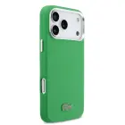 Lacoste Iconic Petit Pique Metal Logo MagSafe Case for iPhone 17 Pro Max Green Foto 3