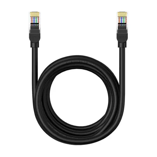 Baseus Ethernet CAT5, 5m network cable (black) Photo