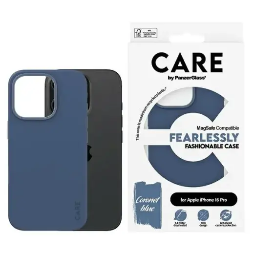 CARE by PanzerGlass Fashion Case iPhone 16 Pro 6.3" niebieski|blue MagSafe 1382 Фото num