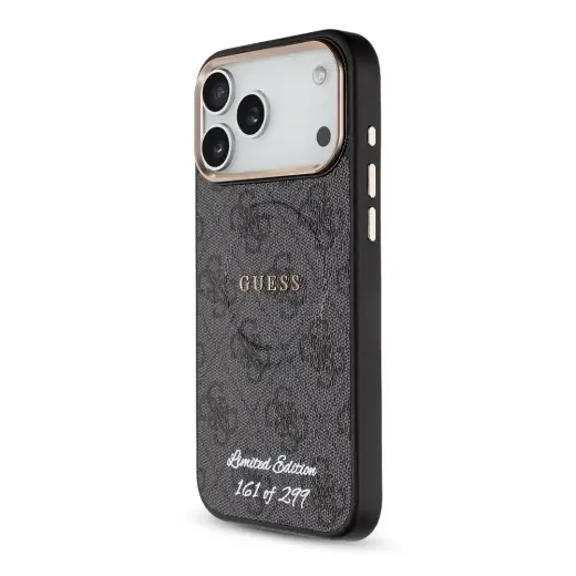 Guess PU 4G MagSafe Strap Limited Edition of 299 Case for iPhone 17 Pro Max Black