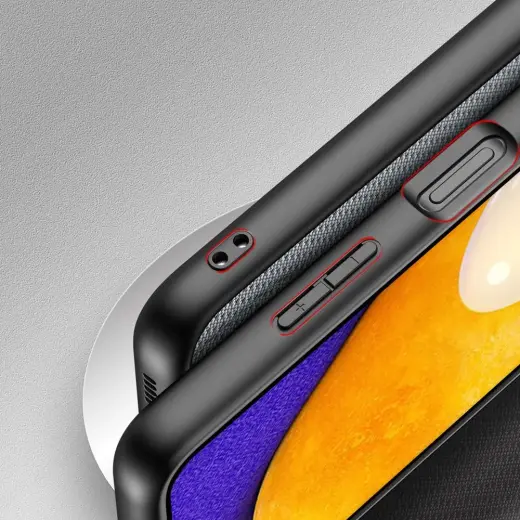 Dux Ducis Fino case covered with nylon material for Samsung Galaxy A03s gray Photo