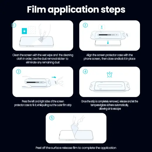 Nillkin Guardian защитное стекло для телефона Samsung Galaxy S25 черный с аппликатором Фото num