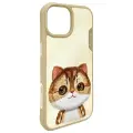 Nimmy Big Eyed Pet 2.0 Cat phone case for iPhone 15 brown Photo