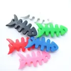 Fish-shaped headphone cable wrap - black — Фото 4