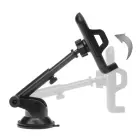 Car phone holder Forcell F-Grip Carbon Bracket mounting arm windshield / dashboard black Photo