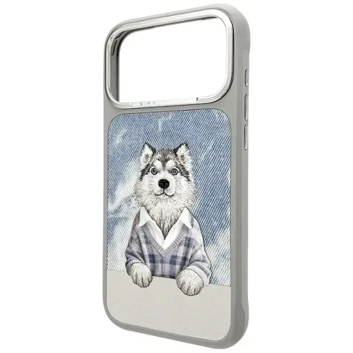 NIMMY case GENTLE PETS SERIES DOG compatible with MagSafe for IPHONE 18 Pro Max/17 Pro Max grey