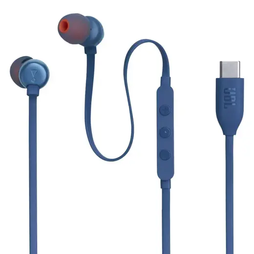 JBL Tune 310C In-Ear USB-C Headphones Blue