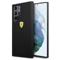 Ferrari Liquid Silicone Metal Logo Case for Samsung Galaxy S22 Ultra Black Foto 1