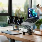 Wozinsky WRS-CPY84SS Aluminum Laptop and Tablet Stand + Free Smartphone Stand - Silver Foto 21