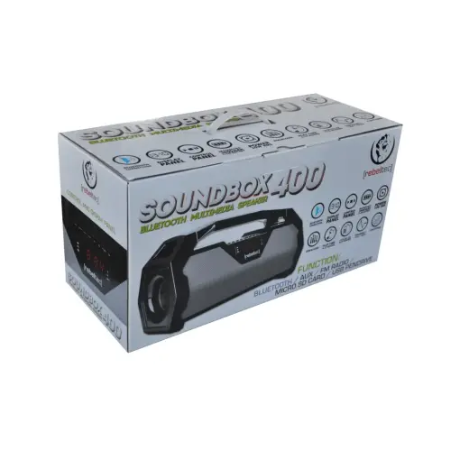 Rebeltec Bluetooth speaker SoundBox 400 BT | FM | USB gray Фото num