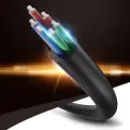 Ugreen cable 3.5 mm headphone splitter mini jack AUX 25cm black (20816) Photo
