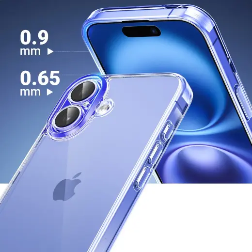 Ugreen Classy Clear Protective Case for iPhone 16 Plus - Transparent Foto 5