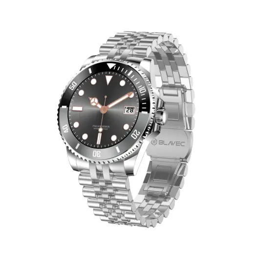 Blavec Smartwatch M-02 Business AMOLED Full Touch Voice Call (SWM02-S) silver