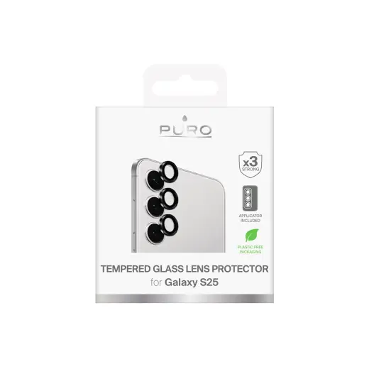 Puro Single Camera Lens Tempered Glass for Samsung Galaxy S25 Camera Lenses Foto 2