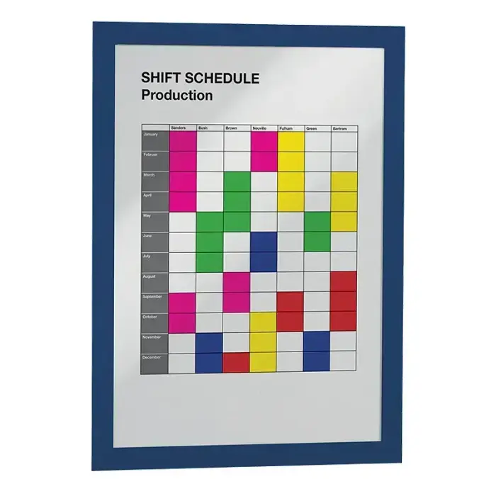 Pašlīpoša kabata DURABLE DURAFRAME® A4, ar rāmi, zila krāsā, 2 gab./iepak. Фото num