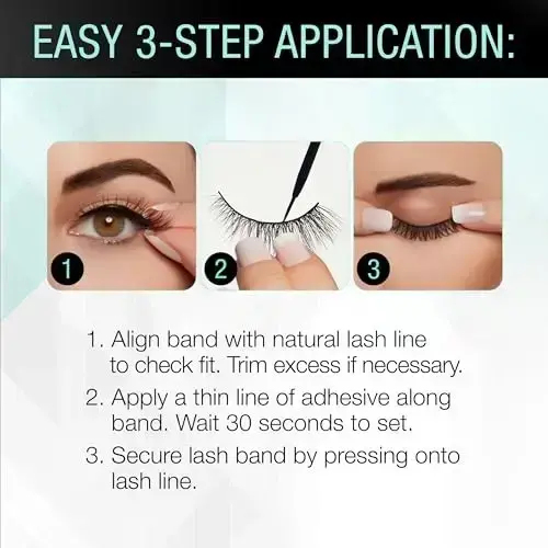 Ardell Strong Hold Lash Glue, Black - Professional Waterproof Lash Adhesive for Strip Lashes with Precision Brush, Fast-Drying 24-Hour Lift-Proof Form Foto 10