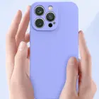 Silicone maciņš telefonam iPhone 14 Plus violets — Foto 5