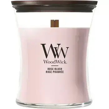 WoodWick Rose Blush Váza ( nádech růže ) - Vonná svíčka 609.5g