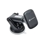 Magnetic car phone holder Forcell F-Grip Carbon H-CT327 windshield / dashboard black Photo