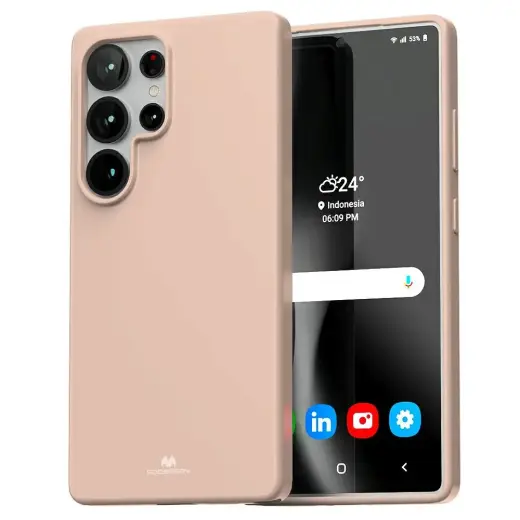 Mercury telefona maciņš priekš Samsung Galaxy S25 Ultra rozā Foto 1