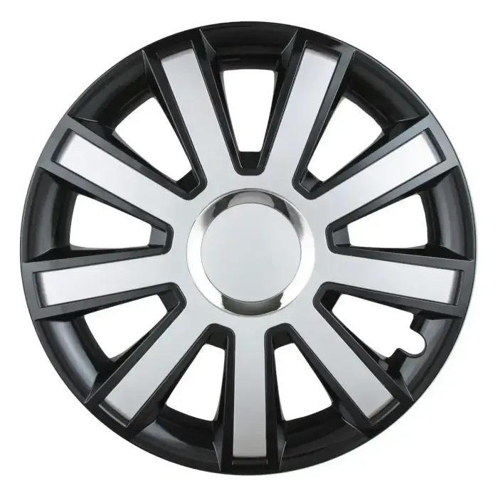 Riteņa dekoratīvā uzlika FLASH 14", melna/sudraba