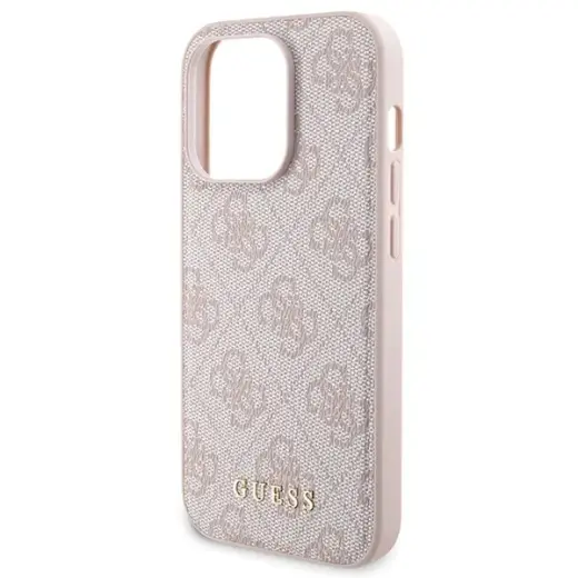 Zestaw Guess GUBPM5P14L4GEMGP iPhone 14 Pro 6.1" hardcase + Powerbank 5000mAh MagSafe różowy|pink 4G Metal Logo Фото num