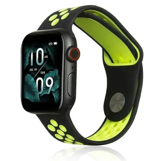 Beline pasek Apple Watch Sport Silicone 42|44|45|49mm czarno-limonkowy black|lime Фото num