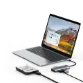 Choetech 7in1 multifunctional USB Type C HUB - 3x USB 3.2 Gen 1 | SD and TF memory card reader | HDMI 4K 30Hz | USB Type C gray (HUB-M19 gray) Фото num