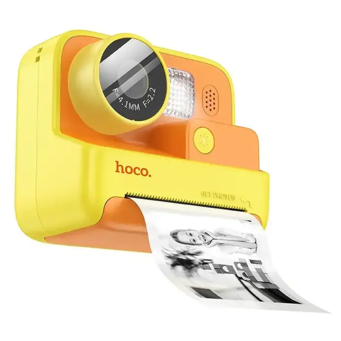 Digital kids camera with printer Hoco 1MP 2,0" HD Ready DV200 yellow Foto 2