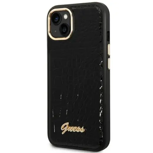 Guess GUHCP14MHGCRHK iPhone 14 Plus 6,7" czarny|black hardcase Croco Collection Фото num