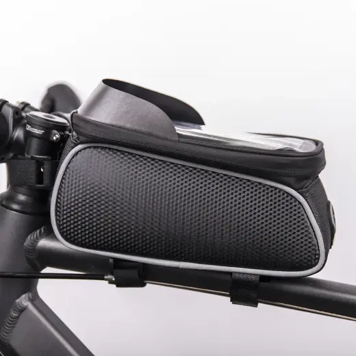Waterproof bike frame bag with shielded phone holder Model01black Фото num