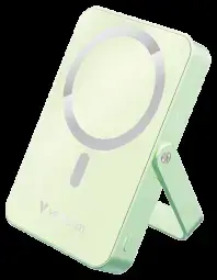 Enerģijas krātuve Verbatim Charge n Go 10000mAh Magnetic Wireless Charge Green ar Statīvu