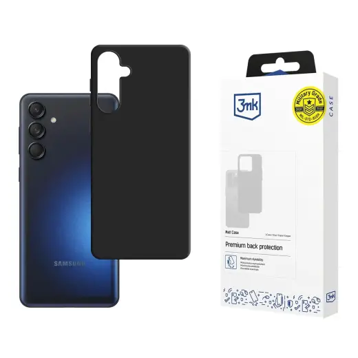 3mk Matt Case for Samsung Galaxy M55 - Black Foto 1