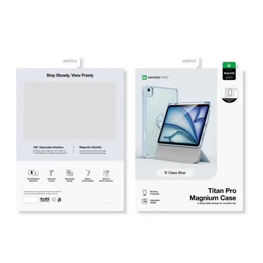 AmazingThing Titan Pro Mag Case for iPad 11" 2025 - Blue Foto 7