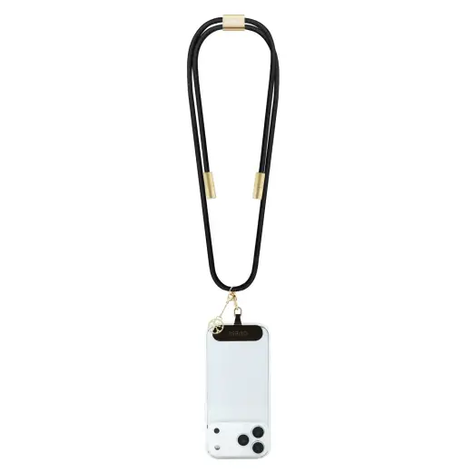 Guess Crossbody Strap 4G Charm whit Charging Cable USB-C|USB-C Black