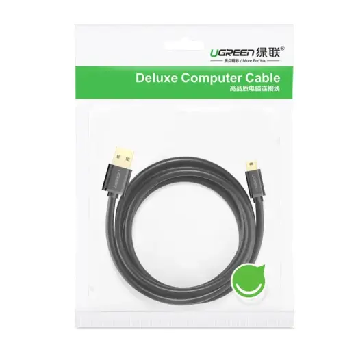 Ugreen 10355 провод для передачи данных и зарядки | USB-A на Mini USB | 1m | черный Фото num