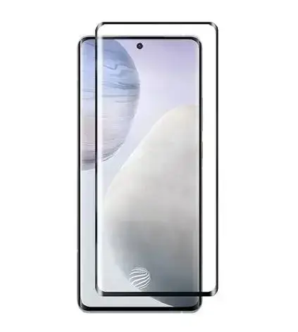 Защитное стекло Fusion 6D с рамкой для Samsung Galaxy A57 (A576), чёрное.