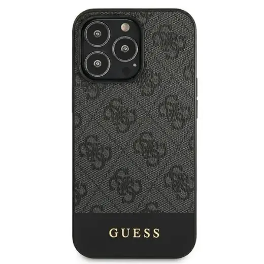 Guess GUHCP13LG4GLGR iPhone 13 Pro | 13 6,1" szary|grey hardcase 4G Stripe Collection Фото num