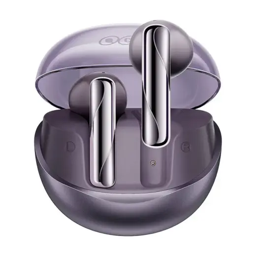 TWS QCY AilyBuds Clear T32 Headphones (purple) Foto 2
