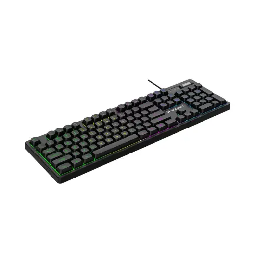Wozinsky WKG-200 rainbow membrane gaming keyboard with scroll wheel - black Foto 3