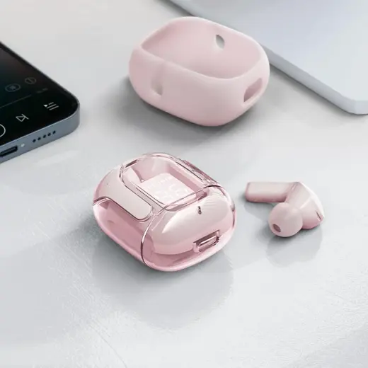 Acefast in -ear wireless headphones TWS Bluetooth pink (T6 pink lotus) Foto 7