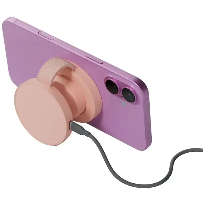 Wireless charger Bazic GoMag Trio 2 3in1 15W magnetic for iPhone/Watch/AirPods pink Фото num