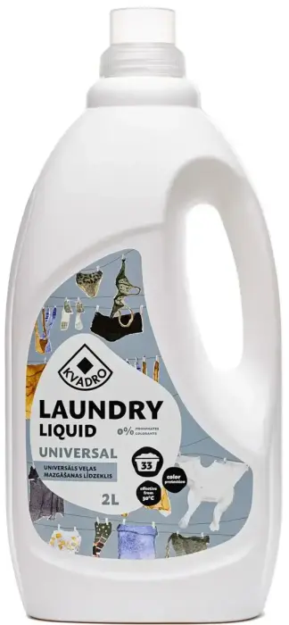Veļas mazgāšanas līdzeklis KVADRO Universal, 2l