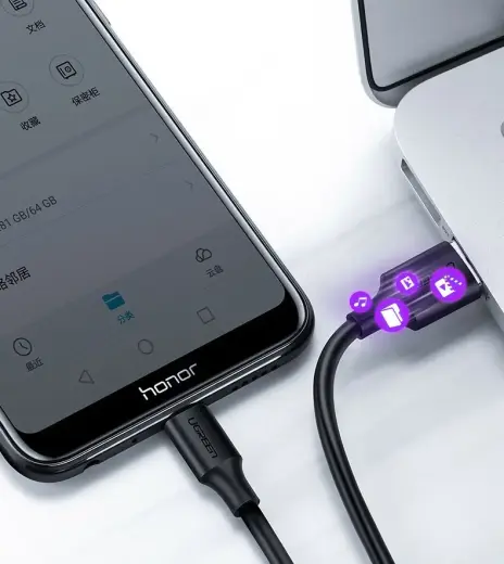 Ugreen USB - micro USB data charging cable2,4 A 480 Mbps 1,5 m black (US289 60137) Foto 5