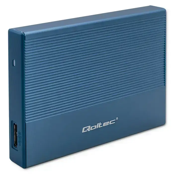 Qoltec Aluminium Enclosure | SSD HDD 2.5'' drive | SATA | USB 3.0 | Super speed 5Gb/s | 2TB | Blue Foto 9