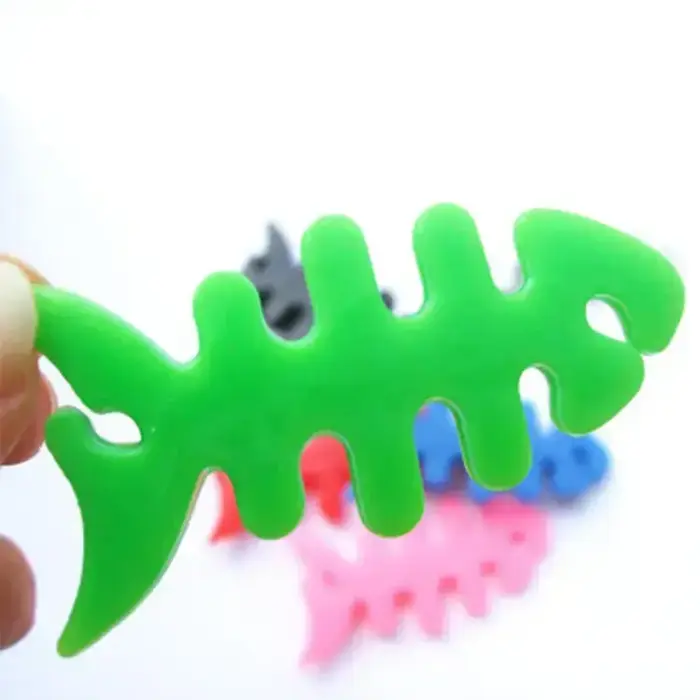 Fish-shaped headphone cable wrap - green Foto 11