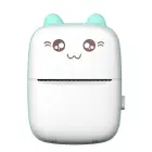 Mini bluetooth thermal printer for photos, notes white-blue Foto 1